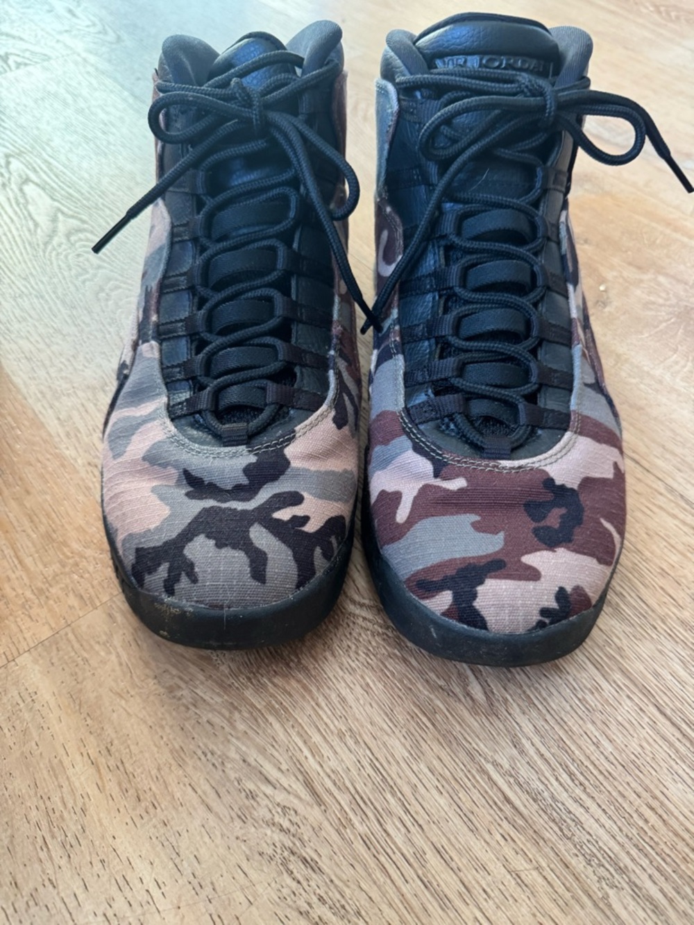 Air Jordan 10 retro high top Woodland camo size 12 no box - Picture 2 of 8